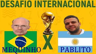 EMPATE CONTRA MEQUINHO  DESAFIO INTERNACIONAL BRASIL X ARGENTINA [upl. by Ancel]