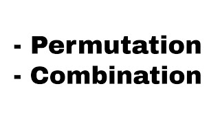 Permutation and Combination  Order  what is formula  How to solve problems [upl. by Kcirdec]