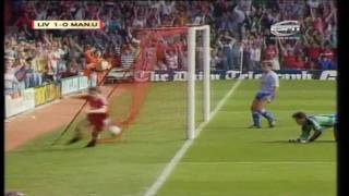 Liverpool 40 Manchester United 199091 Beardsley hattrick [upl. by Annaitsirhc]