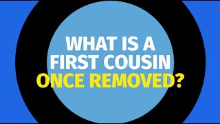 What is a first cousin once removed [upl. by Akemet]