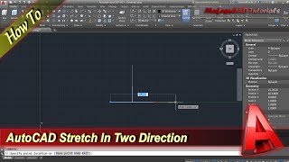 Autocad Tutorial Dynamic Block Stretch In Two Direction [upl. by Tristram]