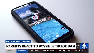 Parents react to possible TikTok ban [upl. by Ephrayim209]