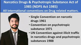 Narcotic Drugs and Psychotropic Substance NDPS Act 1985 Article 47 constitution DPSP UGC NET NCB [upl. by Tsepmet574]