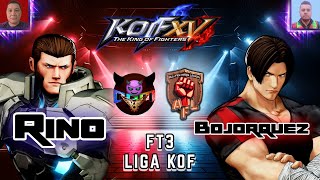 Rino vs Bojorquez  Liga AFL  KOF XV [upl. by Rodablas]