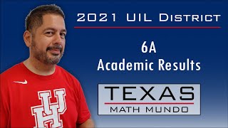 UIL Academics District Results 2021 Class 6A Commentary and Analysis [upl. by Anaiek632]