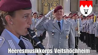 Heeresmusikkorps Veitshöchheim in Paris Königgrätzer MarschRegimentsgrußBundeswehr Marschmusik [upl. by Sapphira]