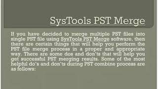 Merge PST file in Outlook 2016 2013 2010  2007  Dos amp Donts [upl. by Harday769]