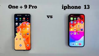 iphone 13 vs Oneplus 9 Pro Speed Test  Comparison [upl. by Yrdnal497]