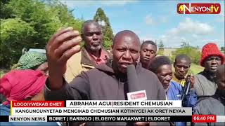 RESIDENTS OF CHEMUSIAN AINABKOI DECRY POOR STATE OF ROADS [upl. by Anitnamaid]