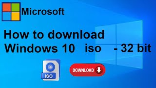 How to download windows 10 iso 32 bit [upl. by Egedan]