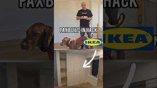 Ikea pax wardrobe builtin hack with custom floating shelves diy homehacks ikea [upl. by Eillek]