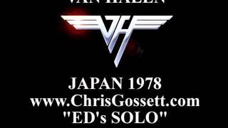 Van Halen LIVE 1978 EDDIE VAN HALEN Solo [upl. by Hailahk]