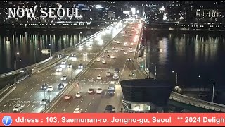 Live Seoul Live Camera Tour with Seoul Traffic Information [upl. by Blasius]