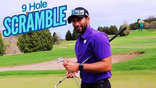 HOW GOOD ARE WE  JameTime Golf 9 Hole Scramble [upl. by Nairrod218]