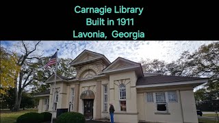 Visiting the Lavonia Carnagie Library Small Town Small Library built in 1911  November 26 2024 [upl. by Eberta742]