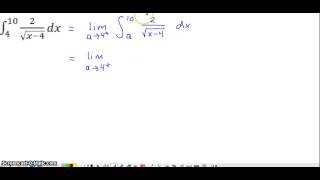 Improper Integral  Integrand Discontinuous at Limit of Integration [upl. by Hole]