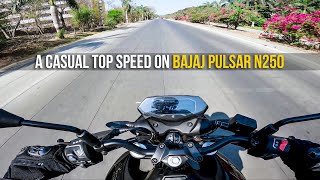 2024 Bajaj N250 Top Speed Run [upl. by Tartan780]