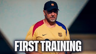 FIRST TRAINING OF THE NEW SEASON 🔥🔥  FC Barcelona 🔵🔴 [upl. by Artied762]