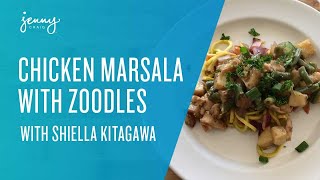 Weight Loss Recipes Chicken Marsala with Zoodles [upl. by Weisler553]