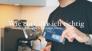 Wie entkalke ich meine Kaffeemaschine Delonghi  La Specialista Arte  EC9155MB [upl. by Rett]