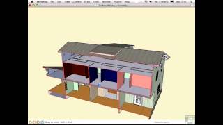 Sketchup Tutorial  Sections SectionCutFace And Zorro [upl. by Nesrac11]