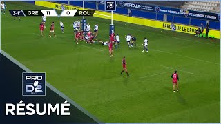 PRO D2  Résumé FC Grenoble RugbyRouen Normandie Rugby 1415  J19  Saison 20212022 [upl. by Obellia63]