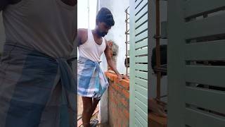 Amazing Gate Pillar Wall Making shorts [upl. by Coffey]