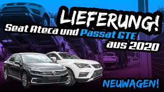 Wir bekommen Neuwagen Ankunft Seat Ateca und VW Passat GTE aus 2020  Die Autogesellschaft Dresden [upl. by Poucher]