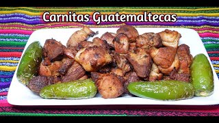 CARNITAS de PUERCO estilo CHAPIN🇬🇹 CARNITAS con Yuca COMIDA GUATEMALTECA COCINA CHAPINA🇬🇹 [upl. by Graehme]