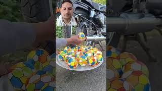 Nice Ball shorts ballooon automobile experiment smartphone ballonshow ballon biker dametuc [upl. by Trip]