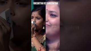 Anjali anjali humming Rikshitha vs shreenitha 🔥🤩 shorts Asyourwish saregamapa vs super singer [upl. by Eirrot]