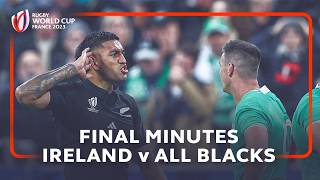 All Blacks break Irish hearts  Ireland v New Zealand  Final Minutes  Rugby World Cup 2023 [upl. by Codee]