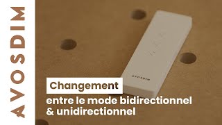 Changement entre le mode bidirectionnel et unidirectionnel et vice versa [upl. by Coryden871]