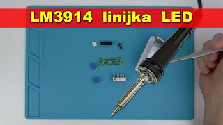 Linijka diodowa LED na LM3914  lutowanie wersja 2 [upl. by Ratcliffe44]