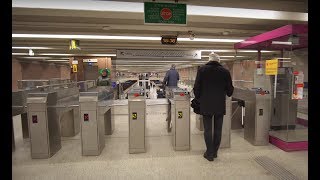 Poland Warsaw Metro ride from Wilanowska to Służew 5X elevator 1X escalator [upl. by Aitrop70]