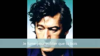 Alain Bashung  Je fume pour oublier que tu bois [upl. by Melburn511]