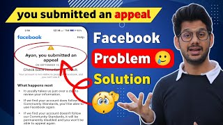 How to solve you submitted an appeal facebook problem You submitted an appeal [upl. by Blodgett]