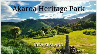 Akaroa New Zealand  AKAROA HERITAGE PARK  Drone flyover [upl. by Rogerg]