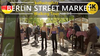 Berlin Street Market Walking Tour 4K 🇩🇪 [upl. by Aneert299]