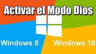 Acceder al modo Dios  Windows 10 y Windows 81 god mode [upl. by Bonnes]