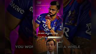 Virat Kohli on his Retirementcricket viratkohli shortsvideo [upl. by Inaluiak]