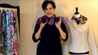 How to Tie a Rectangular Scarf  Part 2 [upl. by Kitchen]