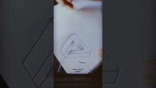 how to draw a triangle  triangle tutorial  easy drawing  impossible triangle  pencil drawing [upl. by Nnednarb]