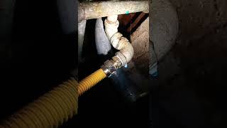 PLUMBING TECHNIQUES Gas Leak Repair plumbing plumbingpipes gaspipeline leakrepair diy [upl. by Simah]