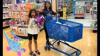 Kids Pretend Play Shopping at Toys store surprise birthday toy [upl. by O'Hara]