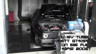 VW Golf MK2 AWD 814HP 877Nm dyno run [upl. by Baiss]