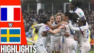 France vs Sweden  All Goals amp Highlights  Women’s Euro Qualifier  090424 [upl. by Becki]