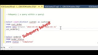 SQL JOIN vs SUBQUERY  Which one is faster [upl. by Naitsabas429]