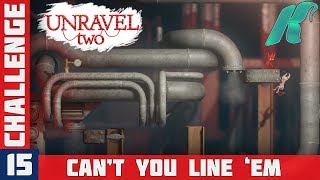 UNRAVEL 2  Challenge 15  CANT YOU LINE EM Gameplay Walkthrough [upl. by Iolande]