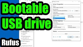 Bootable USB Flash Drive using Rufus MBRGPT LegacyUEFI [upl. by Mellette874]